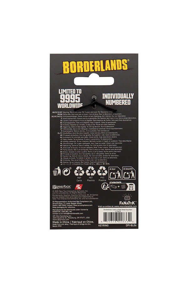 Borderlands Catch-A-Ride Metal Keychain - Image 7