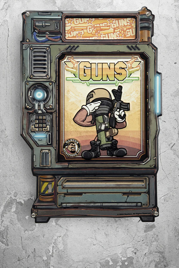 Borderlands GUNS Vending Machine Tin Sign - Image 3
