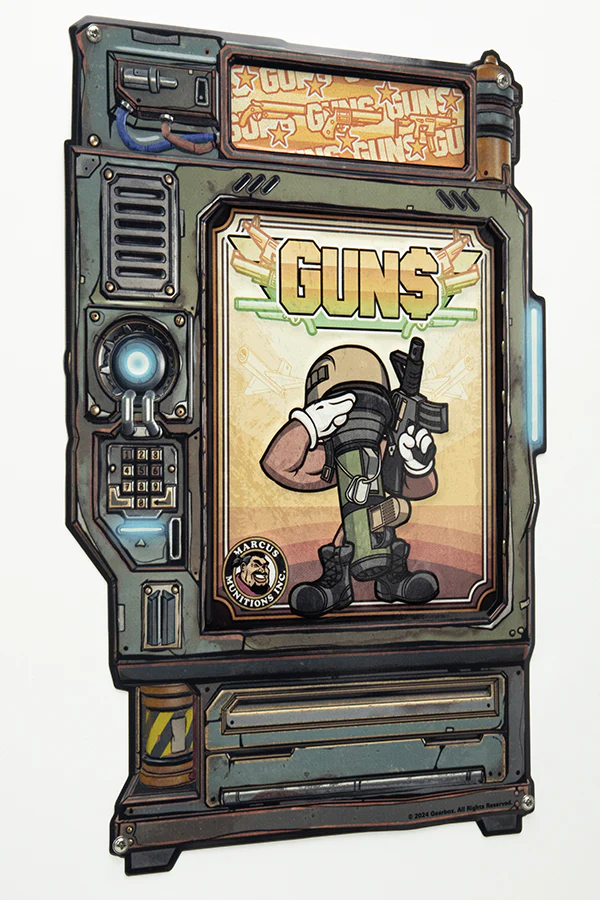 Borderlands GUNS Vending Machine Tin Sign - Image 5